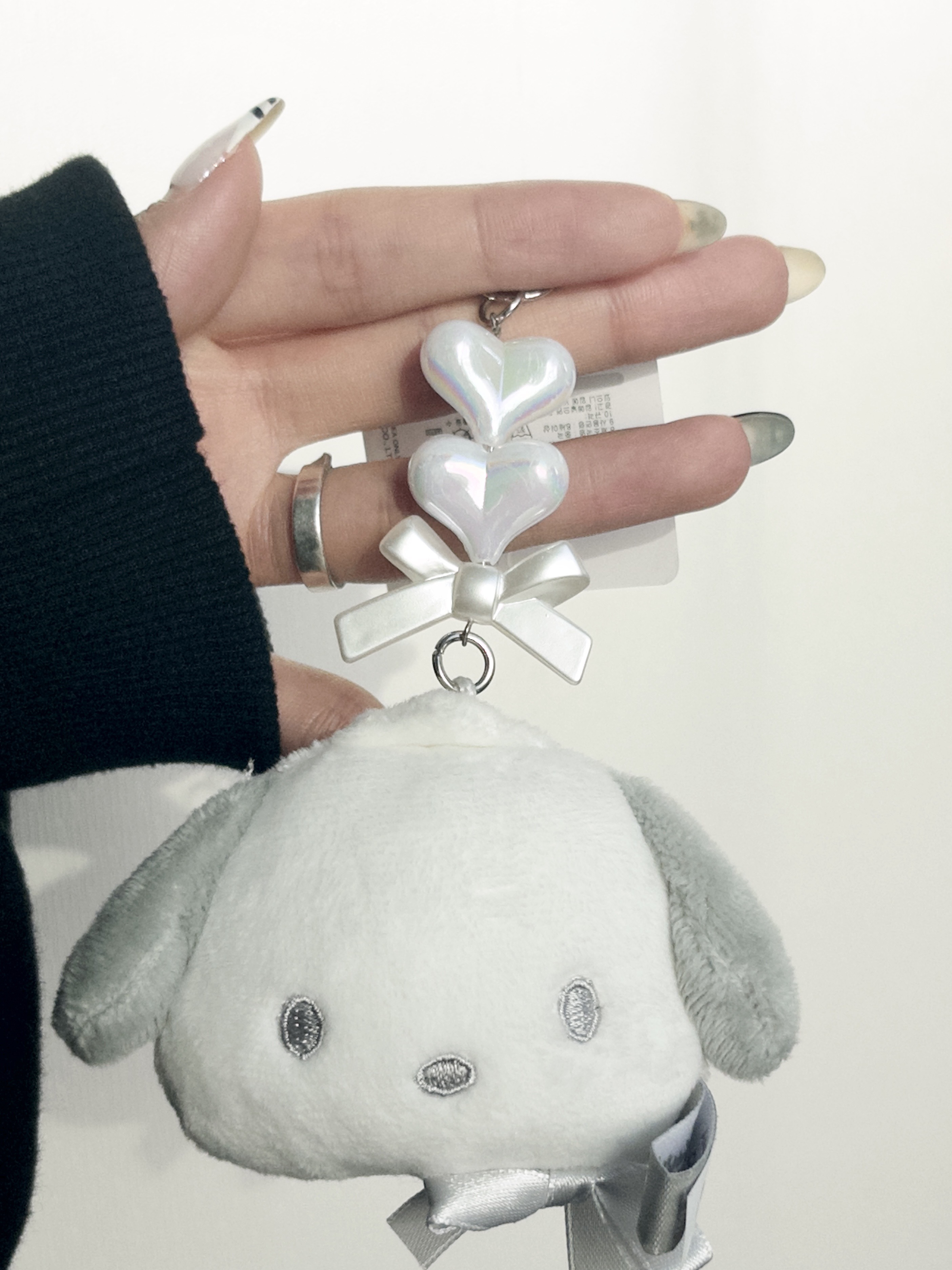 🇰🇷KITTY/帕洽狗銀色大頭吊飾鍊🩶🎀
