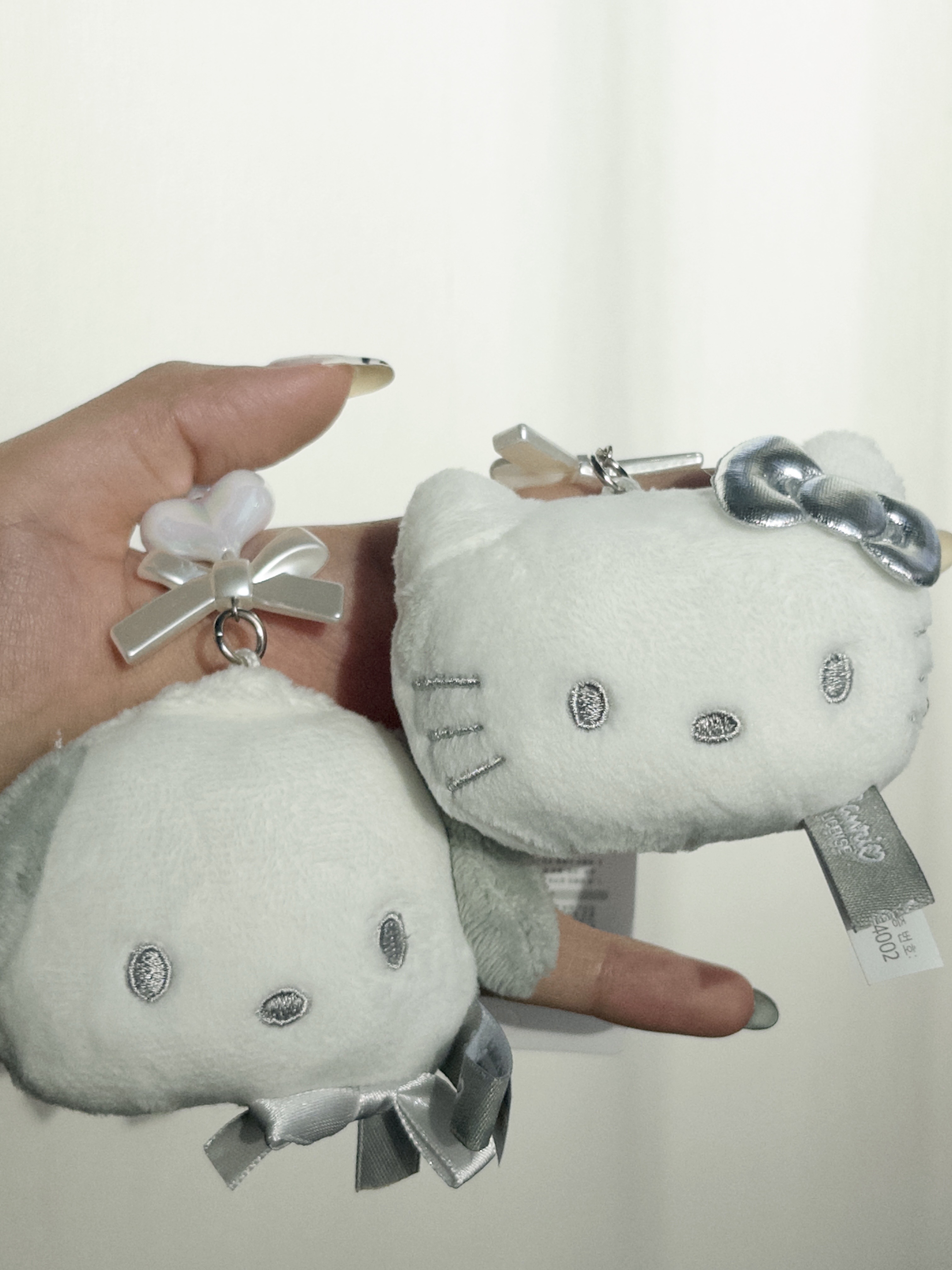 🇰🇷KITTY/帕洽狗銀色大頭吊飾鍊🩶🎀
