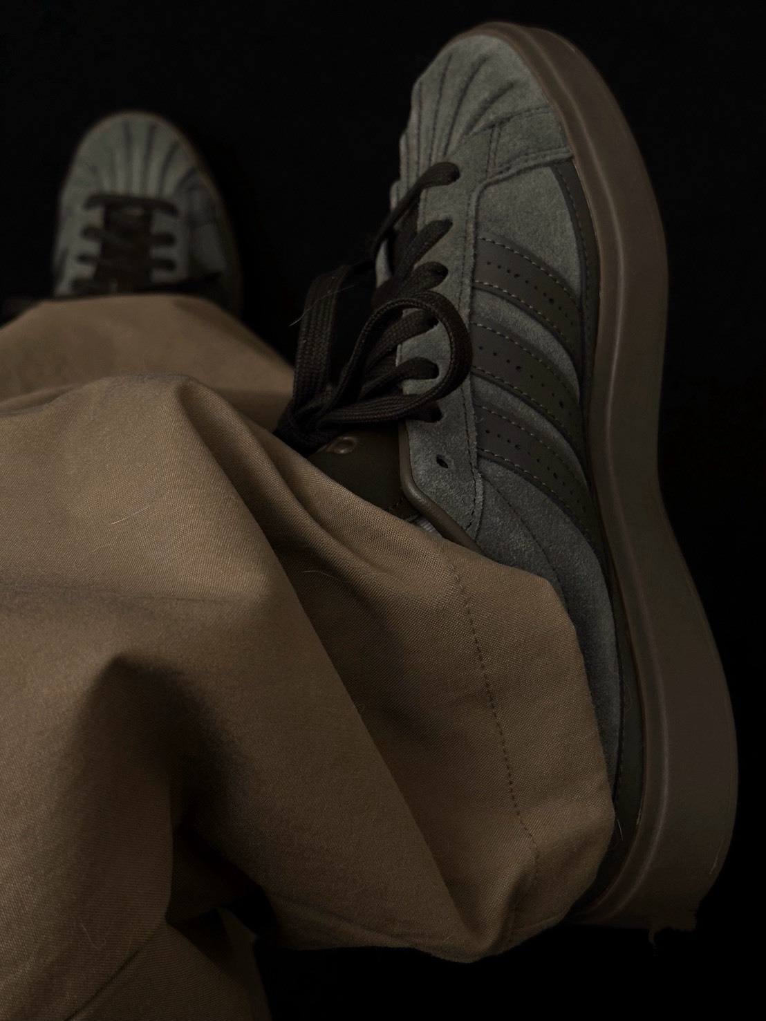 Adidas Street Talk 麂皮 復古 貝殼頭 焦糖底 炭灰棕