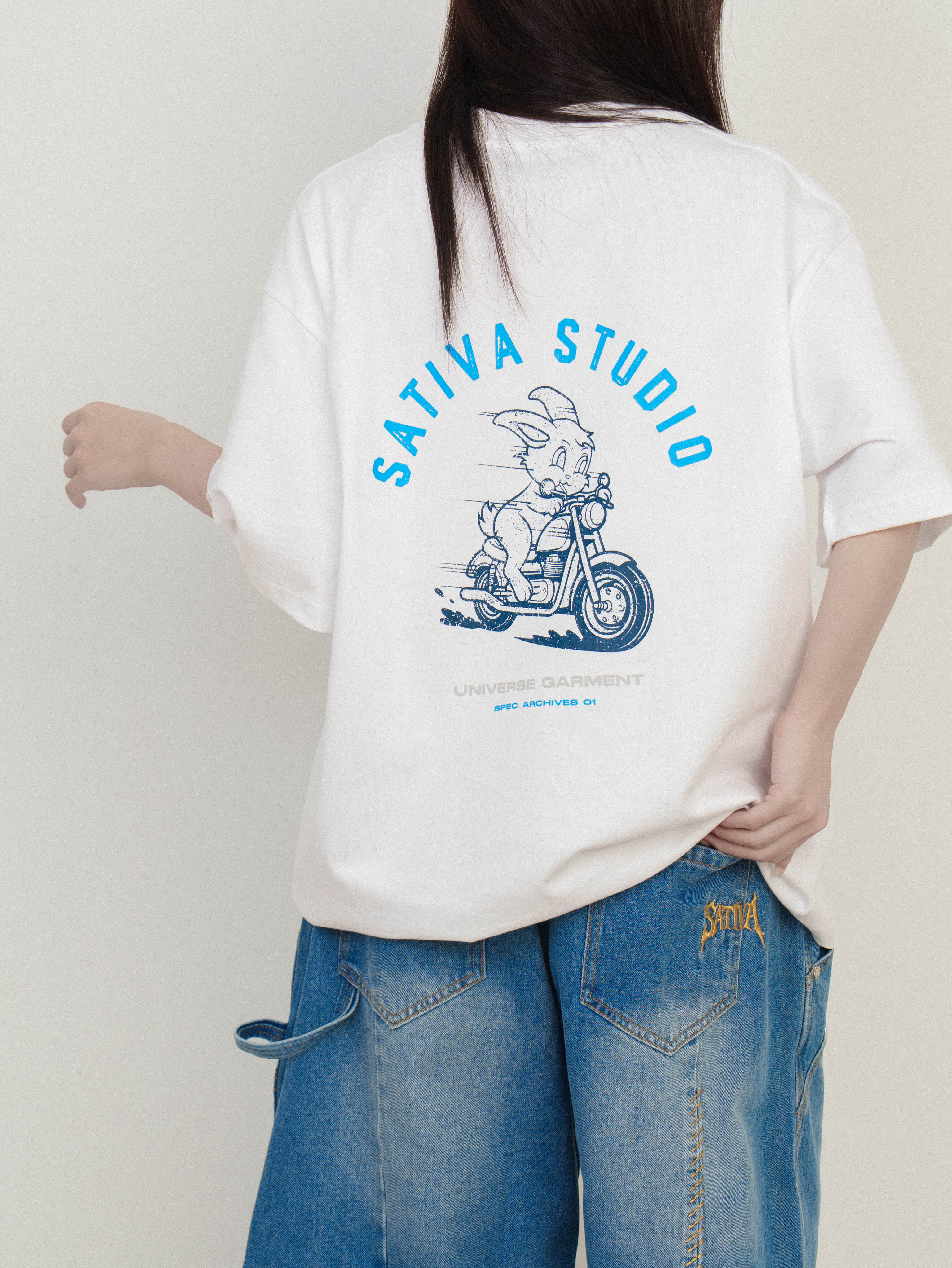 SATIVA 2026 S/S AM-02 “Runaway” Tee 美式 重機兔 短袖 3色