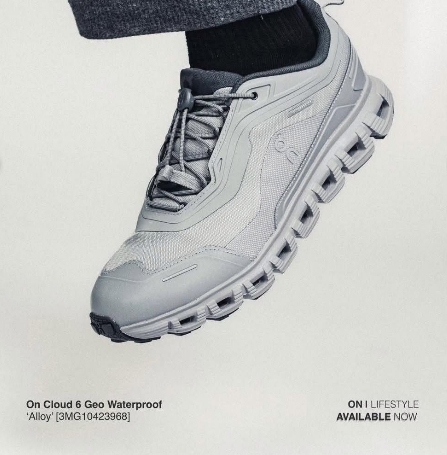 現貨| On Running Cloud 6 Geo Waterproof Men Alloy 3MG10423968