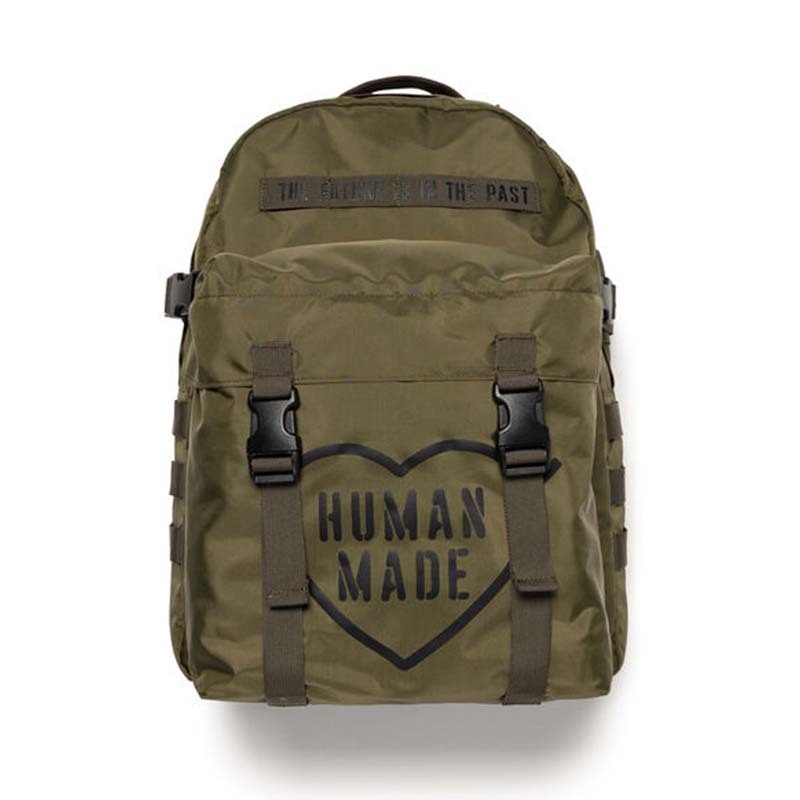 HUMAN MADE MILITARY BACKPACK OLIVEDRAB 愛心 後背包 收納 綠色 HM32GD008-OB [台灣現貨]