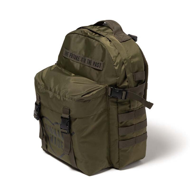 HUMAN MADE MILITARY BACKPACK OLIVEDRAB 愛心 後背包 收納 綠色 HM32GD008-OB [台灣現貨]