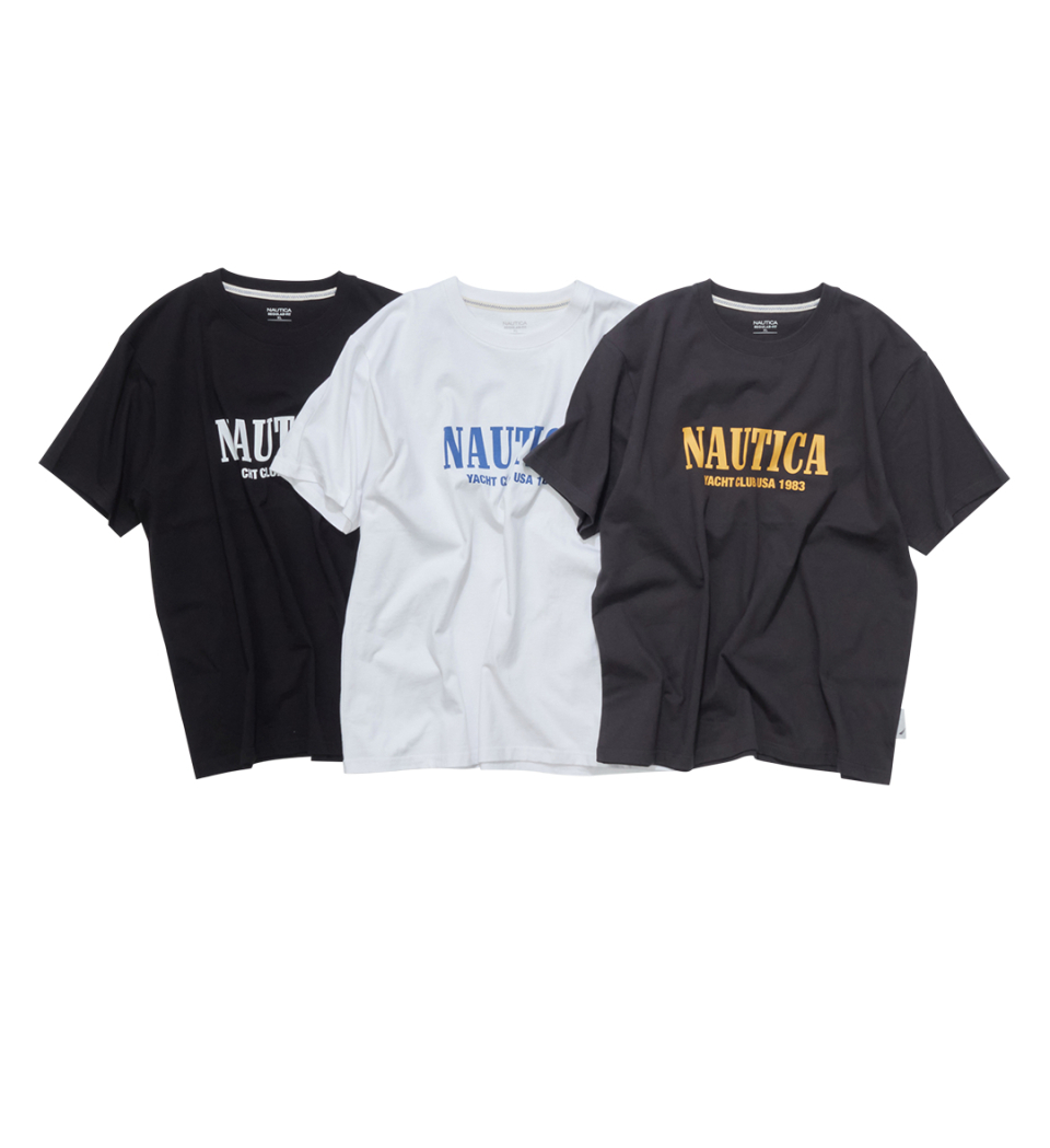 韓國 Nautica Yacht Club Lettering Tee [562]