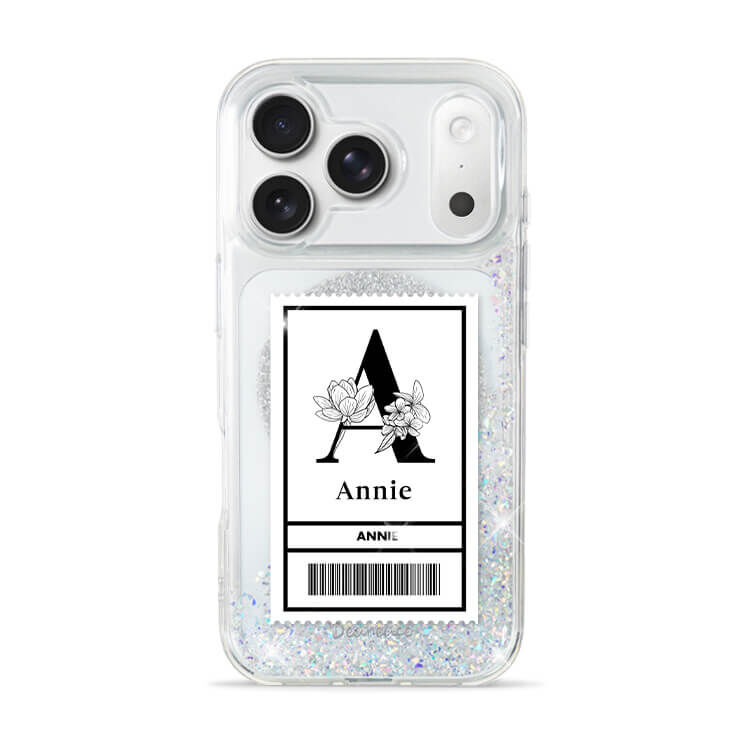 大字條碼 閃耀銀河貝拉殼 (MagSafe) - (訂製名字) iPhone客製化手機殼