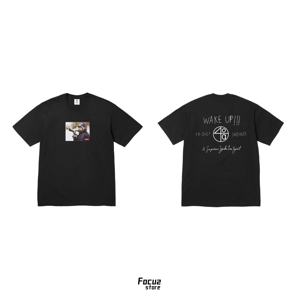 【Focus Store】現貨 40 Acres x Supreme SS25 Spike Photo Tee "Black" 黑色 人像短袖 史派克