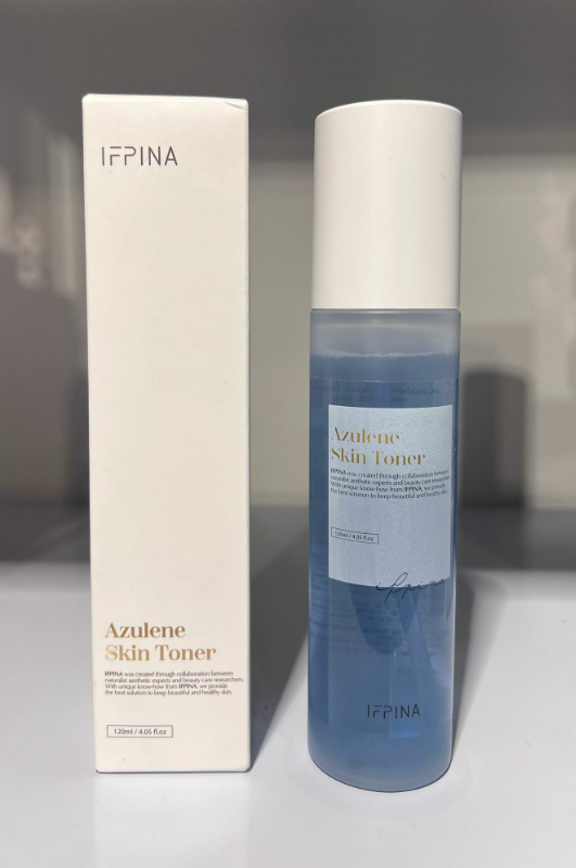 VQ34 韓國IFPINA洋甘菊鎮定煥膚爽膚水 Azulene SKin Toner 120ML **到期日:約2026/12