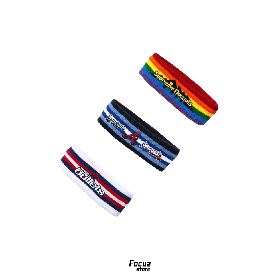 【Focus Store】現貨 Mitchell & Ness x Supreme SS26 Week13 Teams Headband 髮帶 頭帶 三色