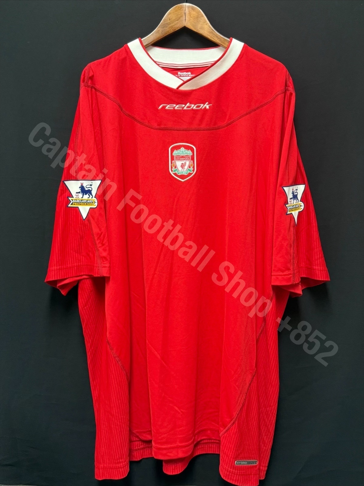(Player Issue) Liverpool 2002-2004 Reebok Home Player Issue Shirt #8 HESKEY
