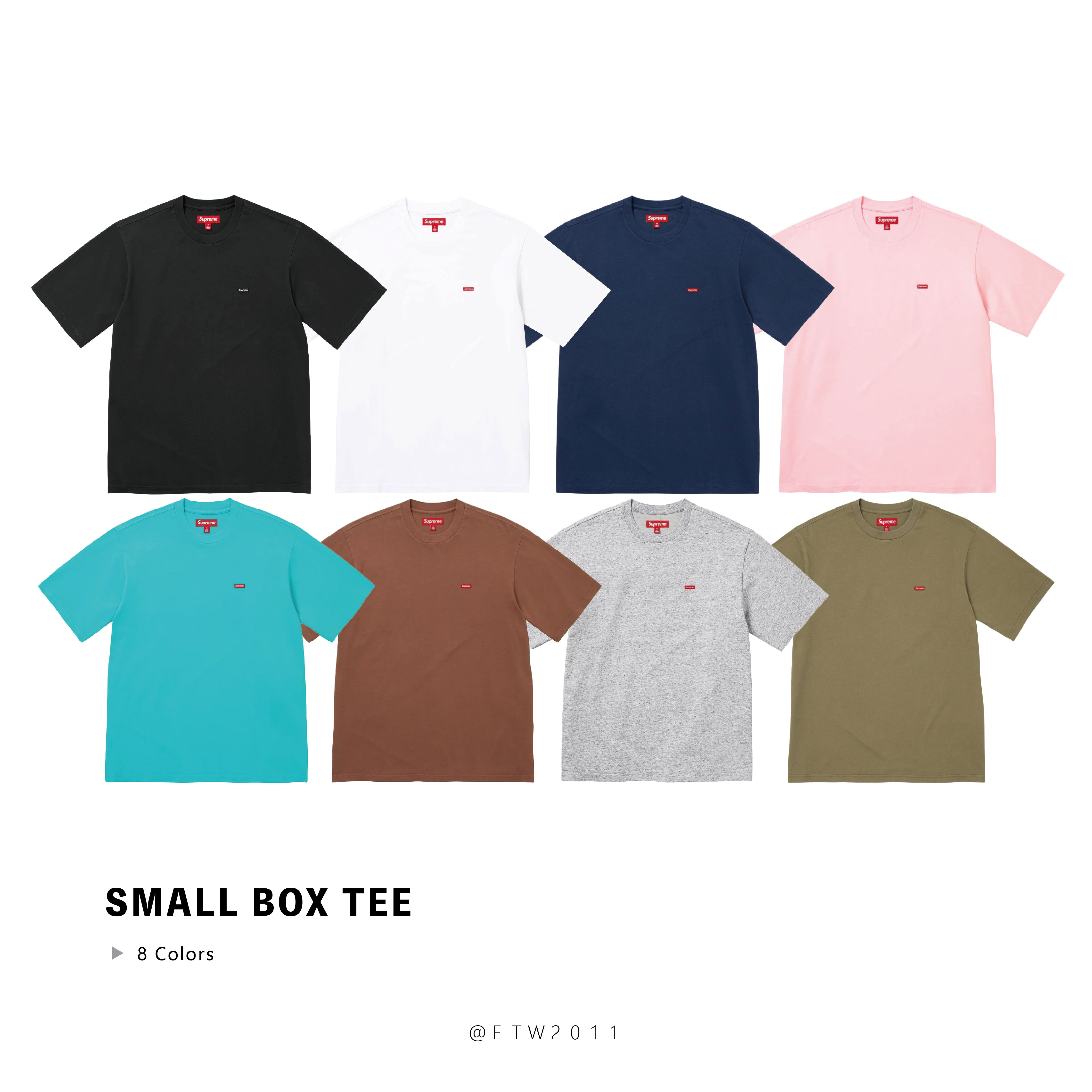 ☆ETW☆【EASY TO WEAR】SUPREME Small Box Tee 布標 刺繡 短T