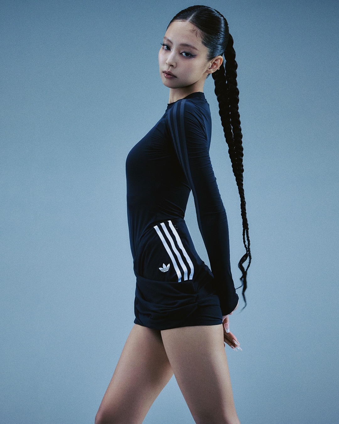 ADIDAS ORIGINALS BY JENNIE 疊層短裙 褲裙 抓皺 金珍妮 女款 白色 LD4969 黑色 LD8930 / 預購