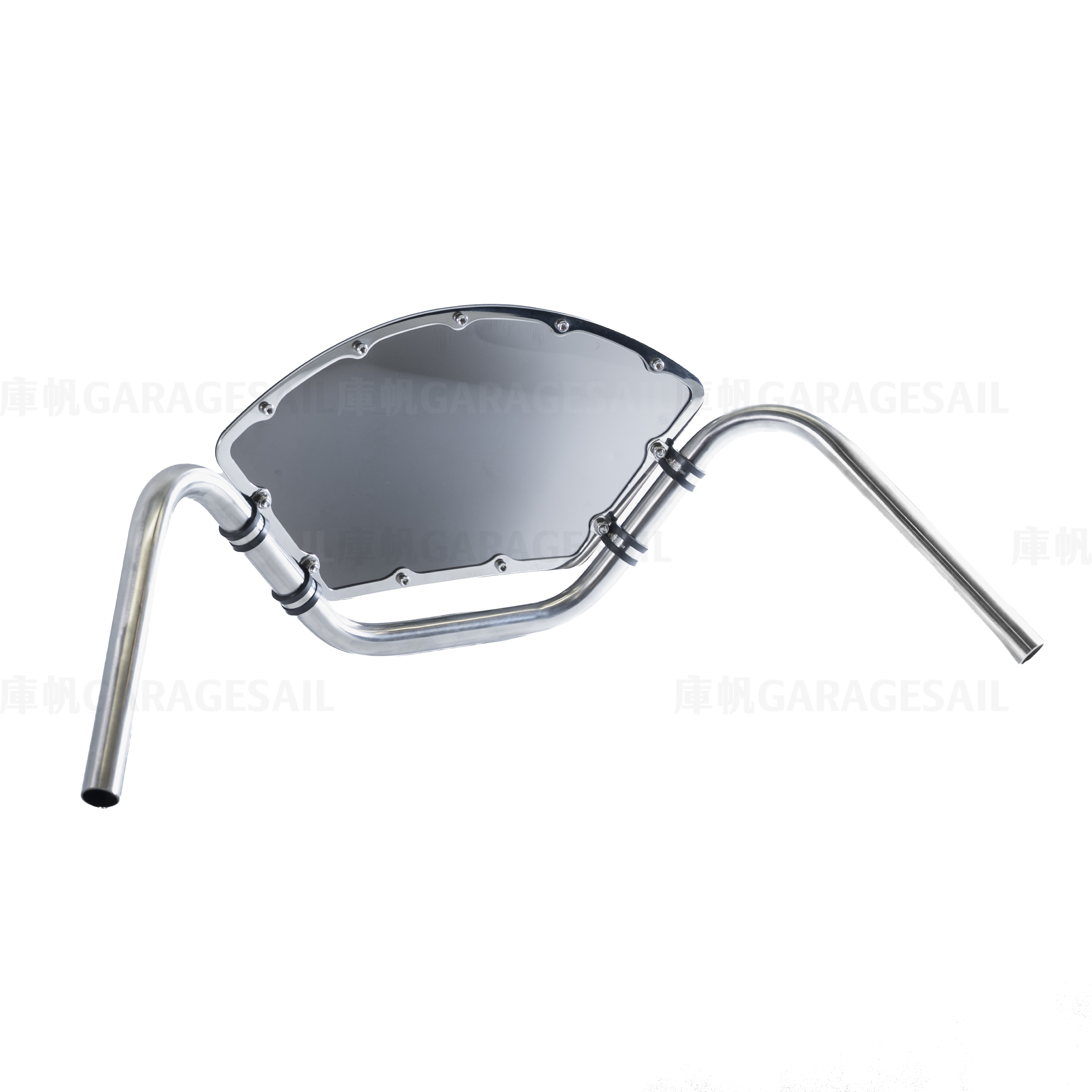 HideWork 1" Stainless Steel Handlebar + Smoked Windscreen Kit – Polished