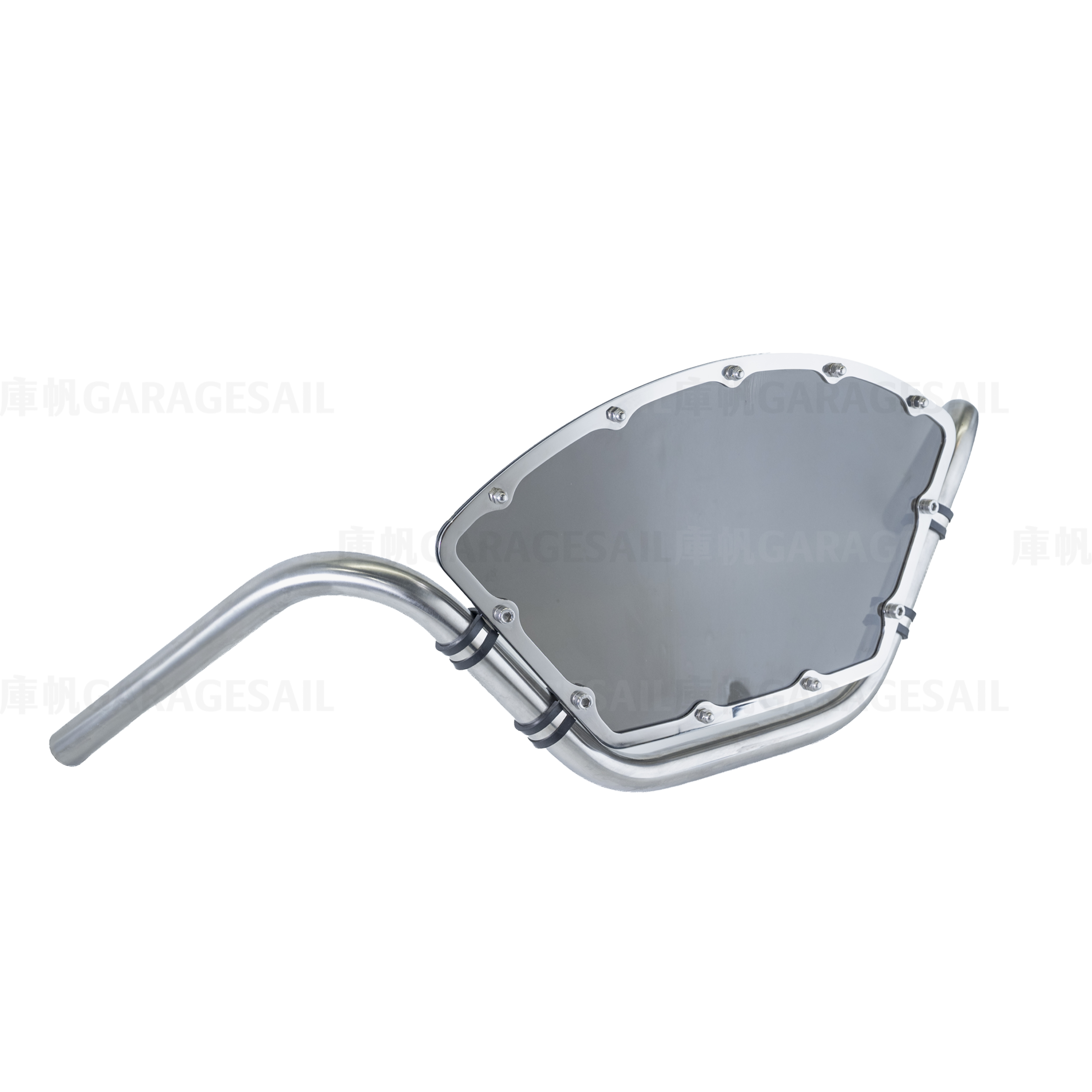 HideWork 1" Stainless Steel Handlebar + Smoked Windscreen Kit – Polished