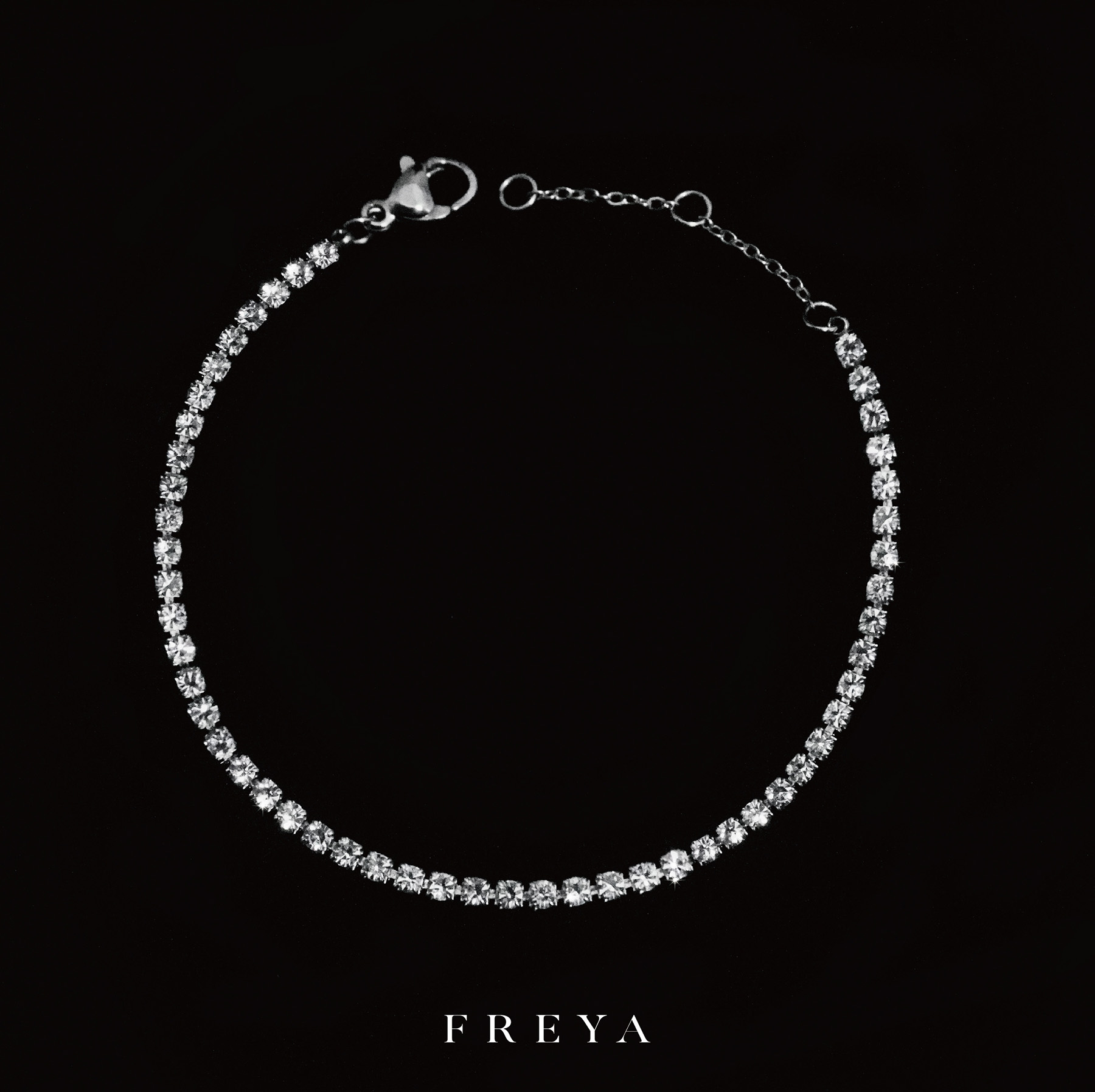 Freya 2mm排鑽網球手鏈