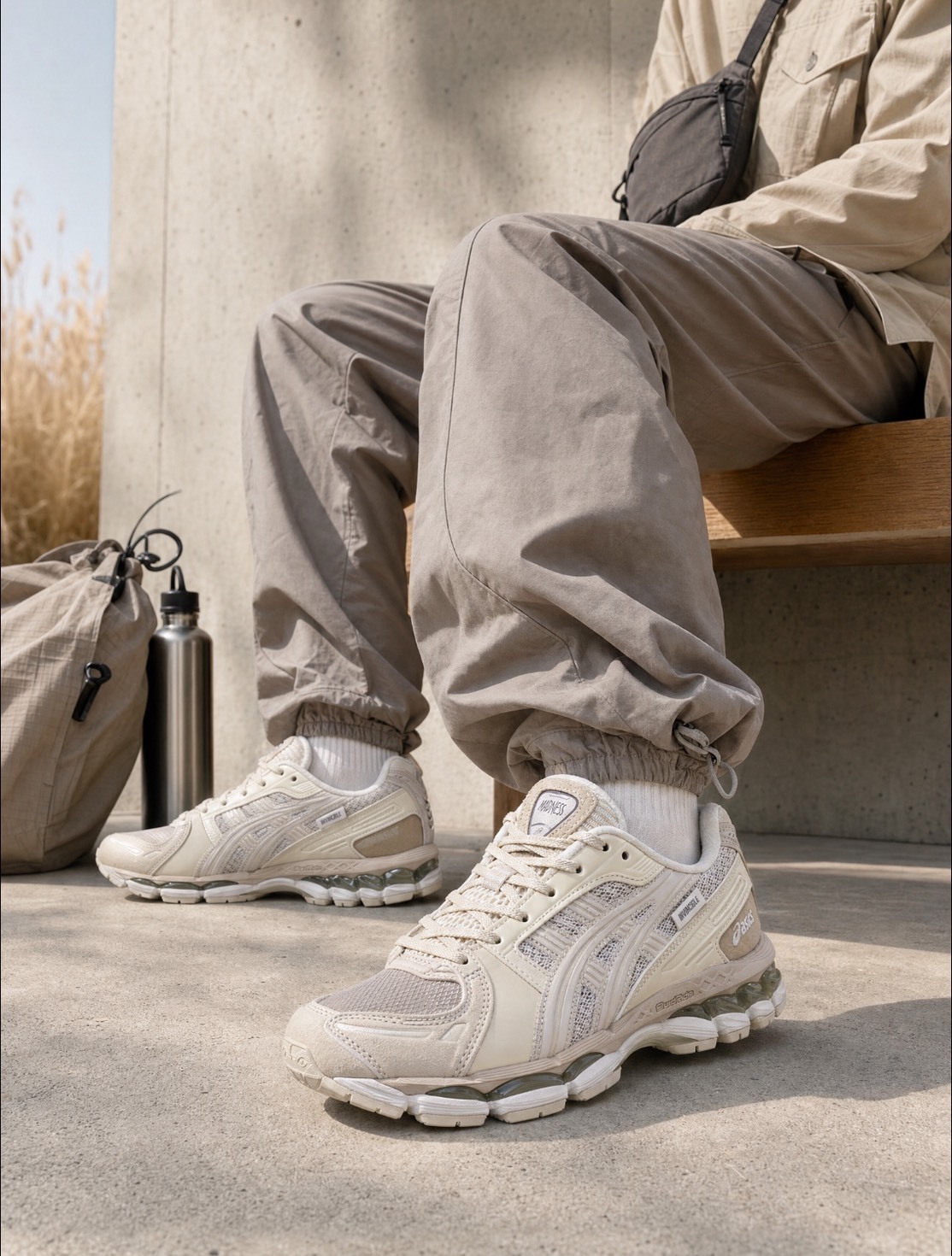 【APAIR】預購 ASICS gel-kayano 12.1 x madness x invincible 米白 余文樂 三方聯名款 1203B150-250