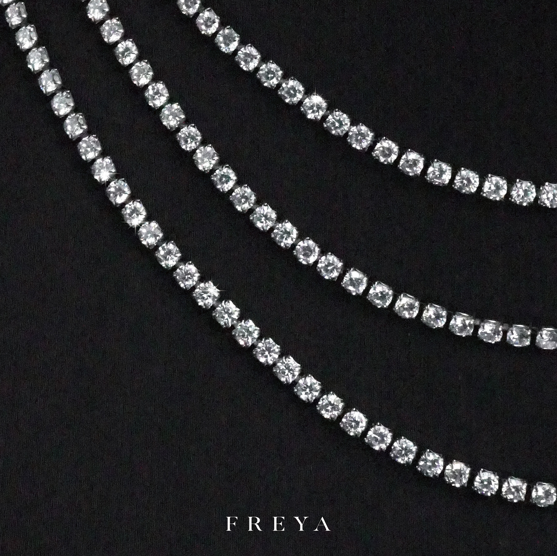 FREYA 2mm排鑽網球項鍊