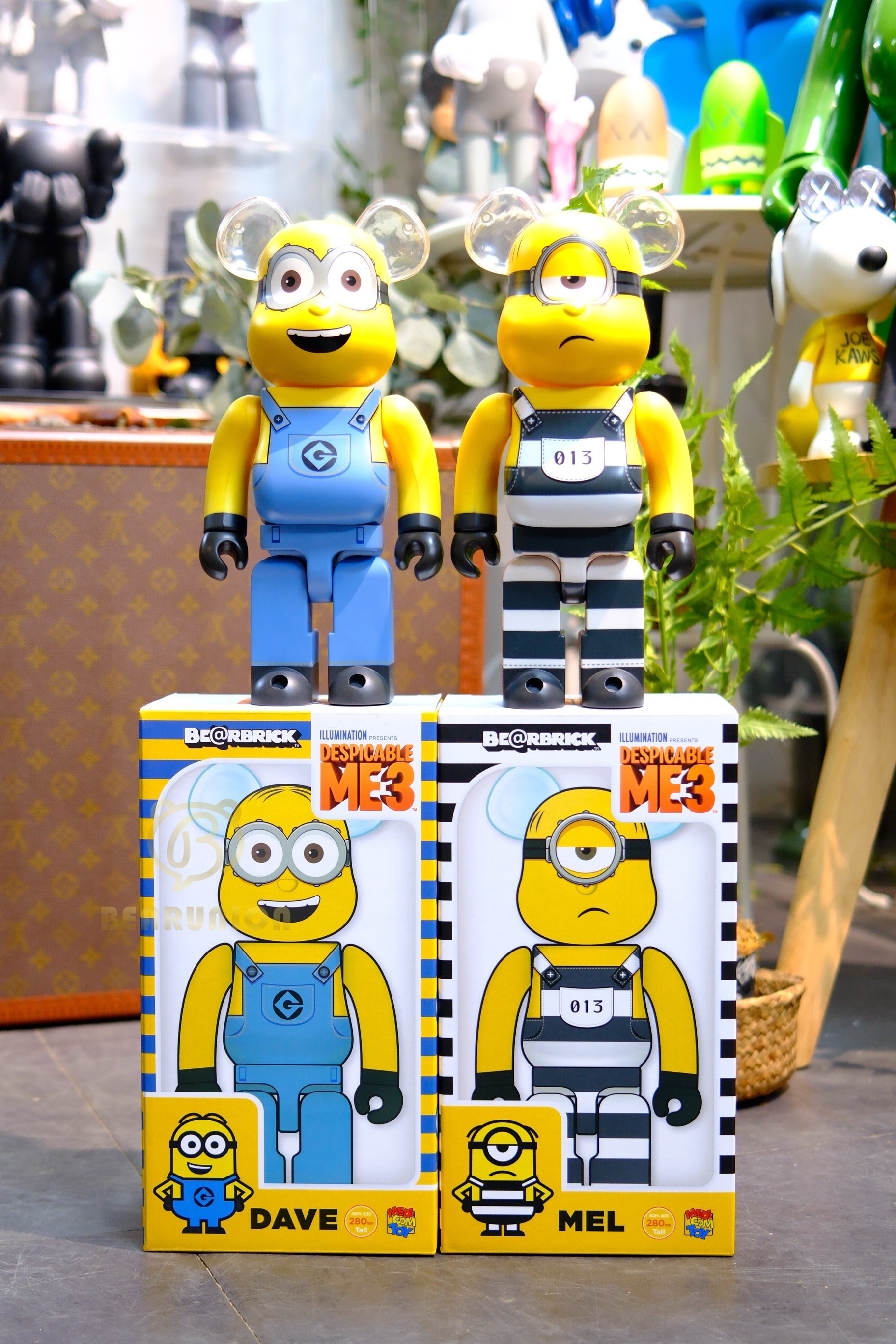 Pre-Ownwd 🥇In Stock🥇Bearbrick 400% Dave / Mel Set of 2