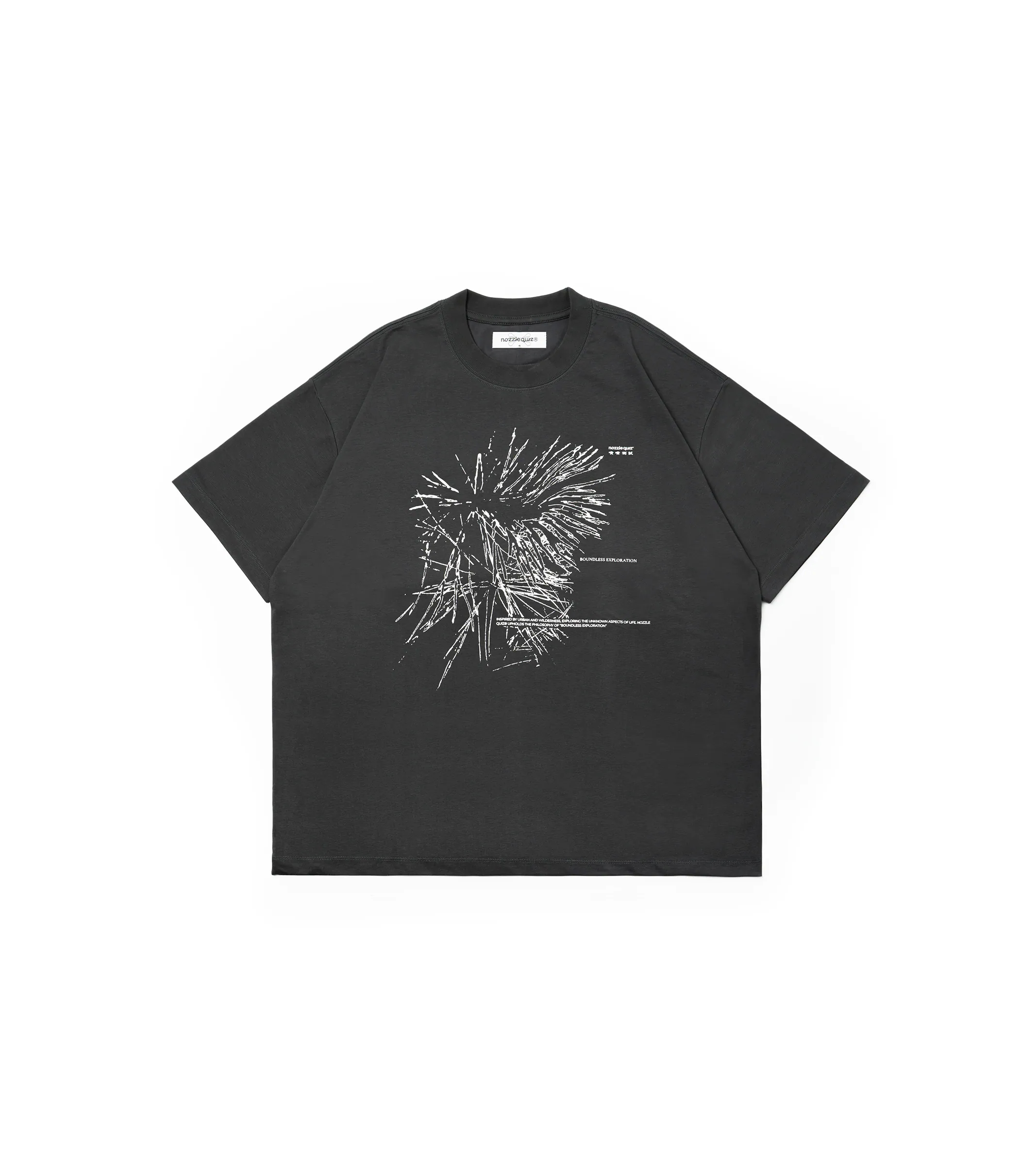 nozzle quiz®｜nozzle S/S Tee (Iron Grey)