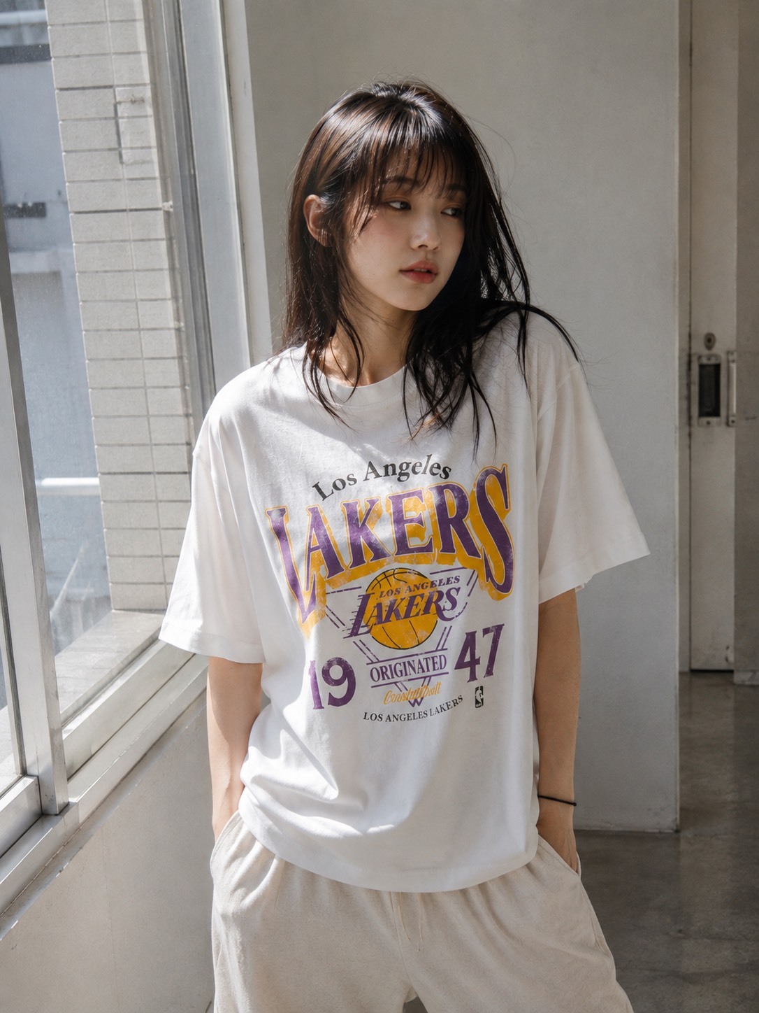 Coen X NBA 印花 水洗 美式復古短T