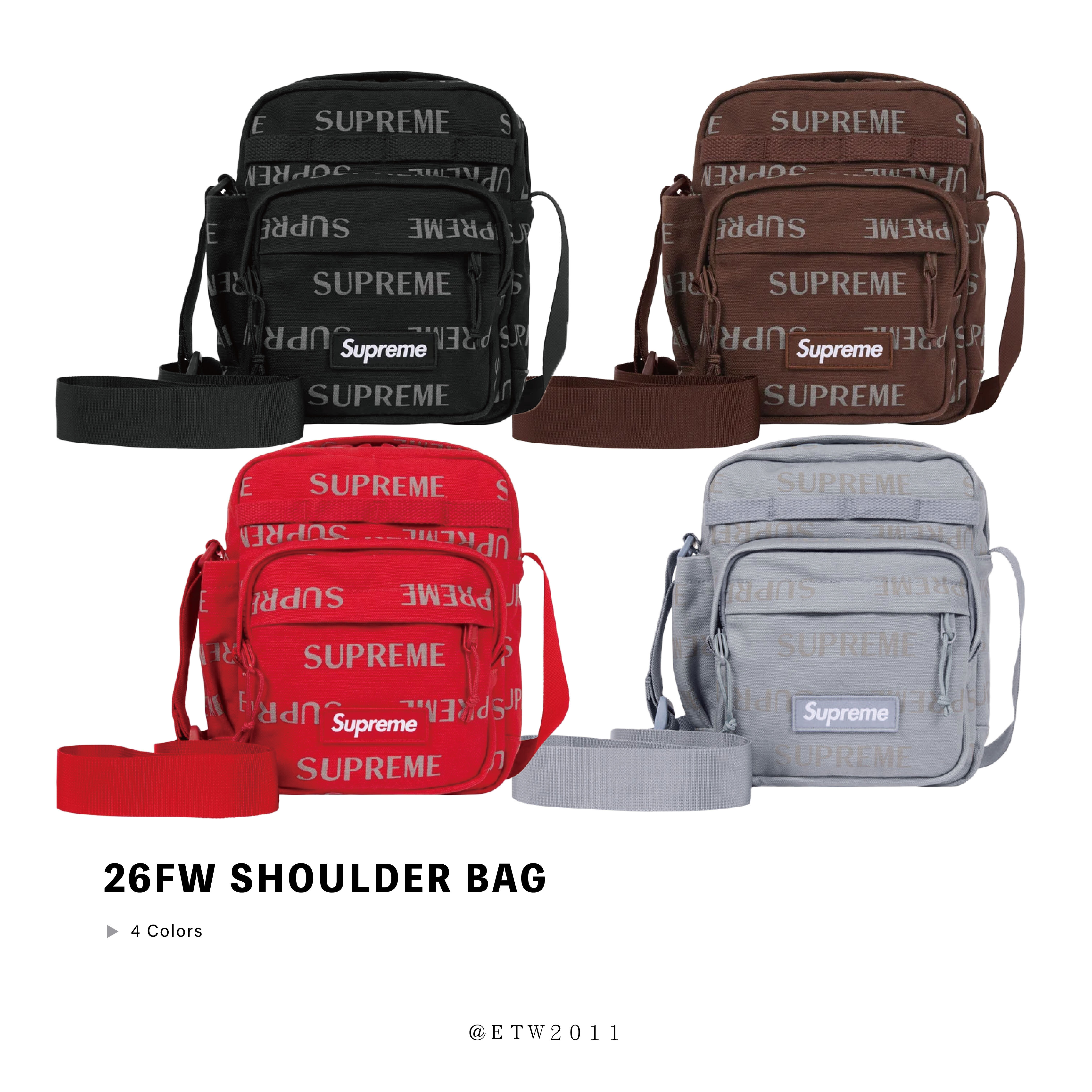 ☆ETW☆【EASY TO WEAR】Supreme FW26 Shoulder Bag 肩包 側背包 收納 反光
