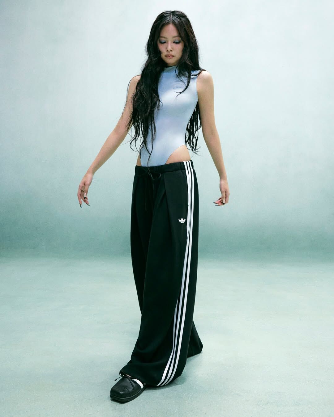 ADIDAS ORIGINALS BY JENNIE 透膚無袖連身衣 貼身 緊身 金珍妮 女款 黑色 LD8920 寶寶藍 LD8919 / 預購