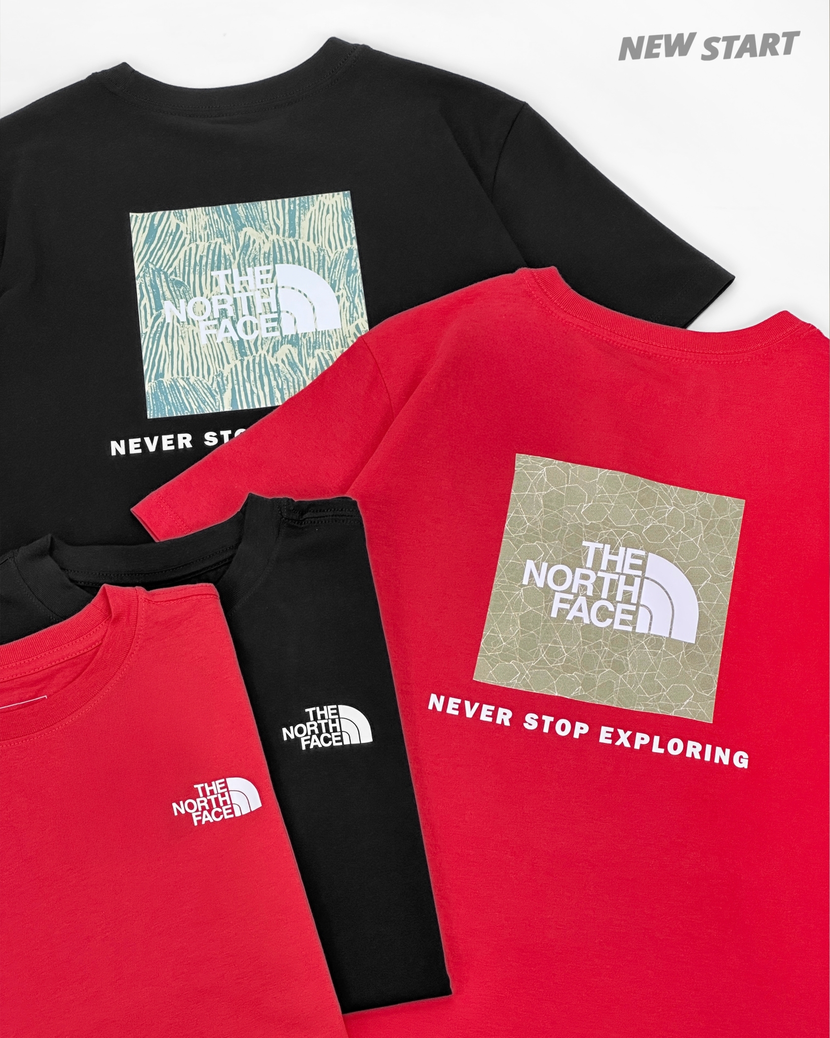 The North Face 北臉 女款 背後圖形方塊 短袖上衣 短T