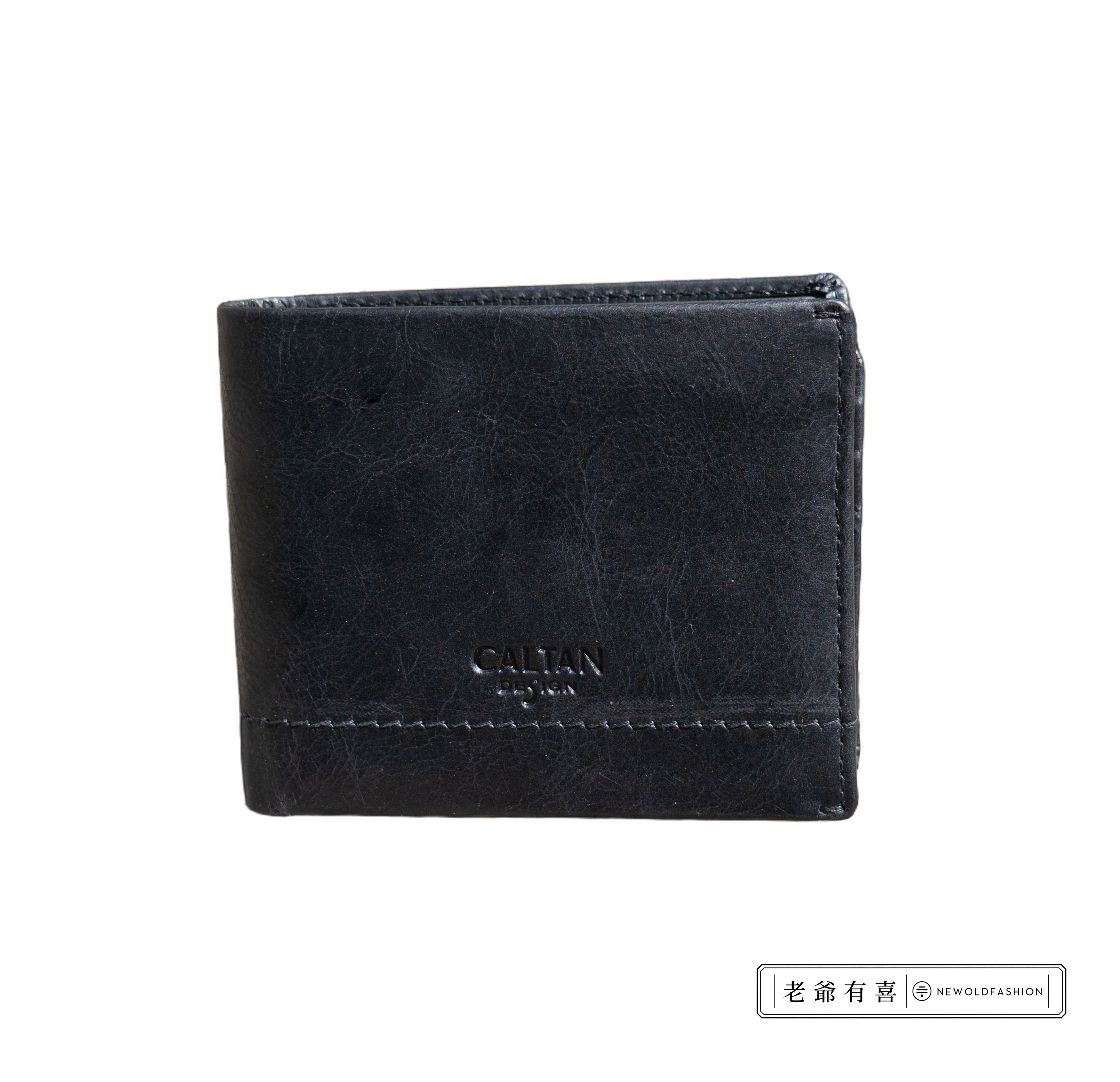 『新品上市』老爺有喜  真皮三頁式零錢包短夾(075137bk)