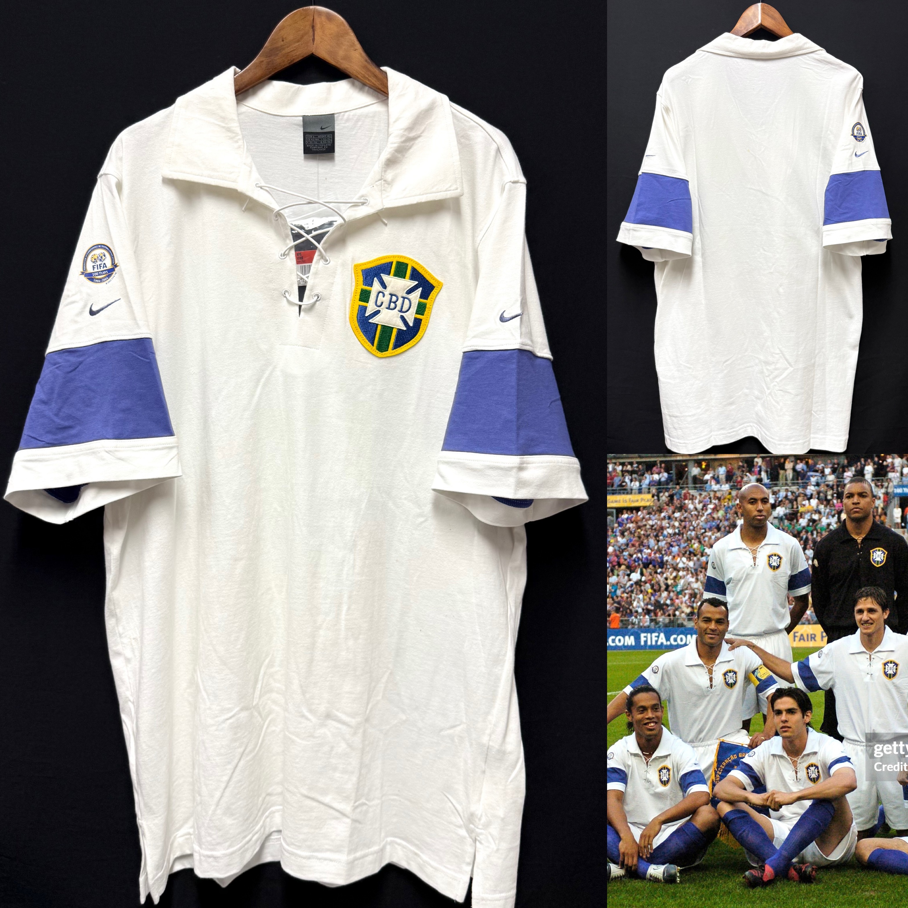 (BNWT) Brazil 2004 FIFA Centenary Nike Special Game Shirt