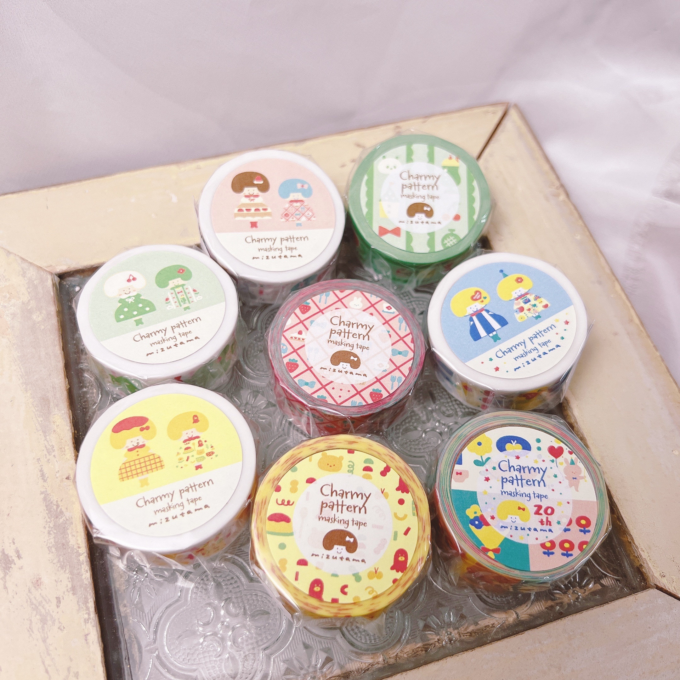 WORLD CRAFT ｜Charmy pattern mizuama系列 和紙膠帶
