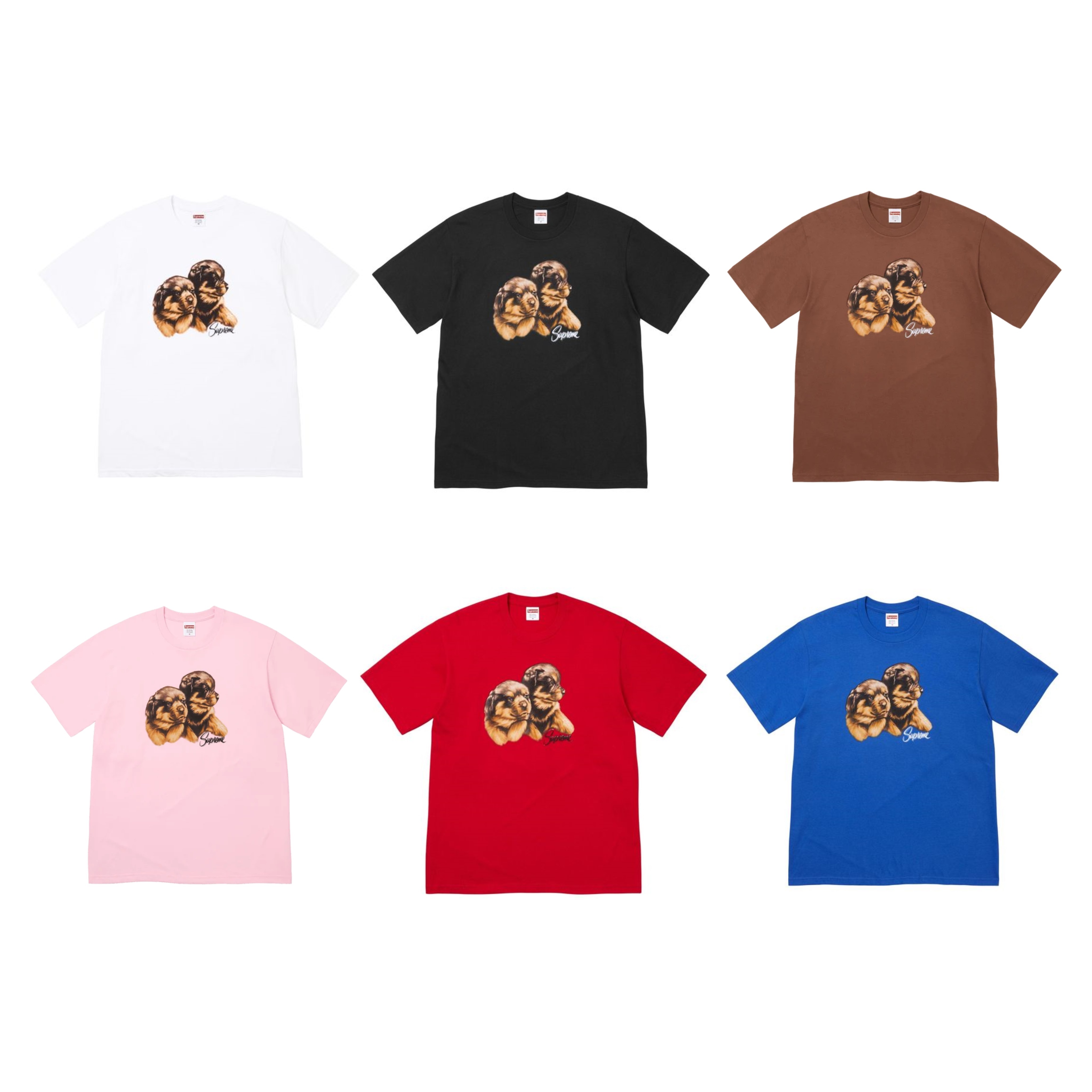 2026AW SUPREME PUPPIES TEE 小狗 狗狗 短T 現貨 FW26T33