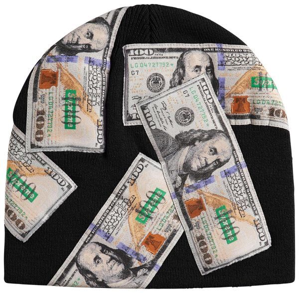 2026AW SUPREME MONEY BEANIE 鈔票 美金 毛帽 現貨 FW26BN17