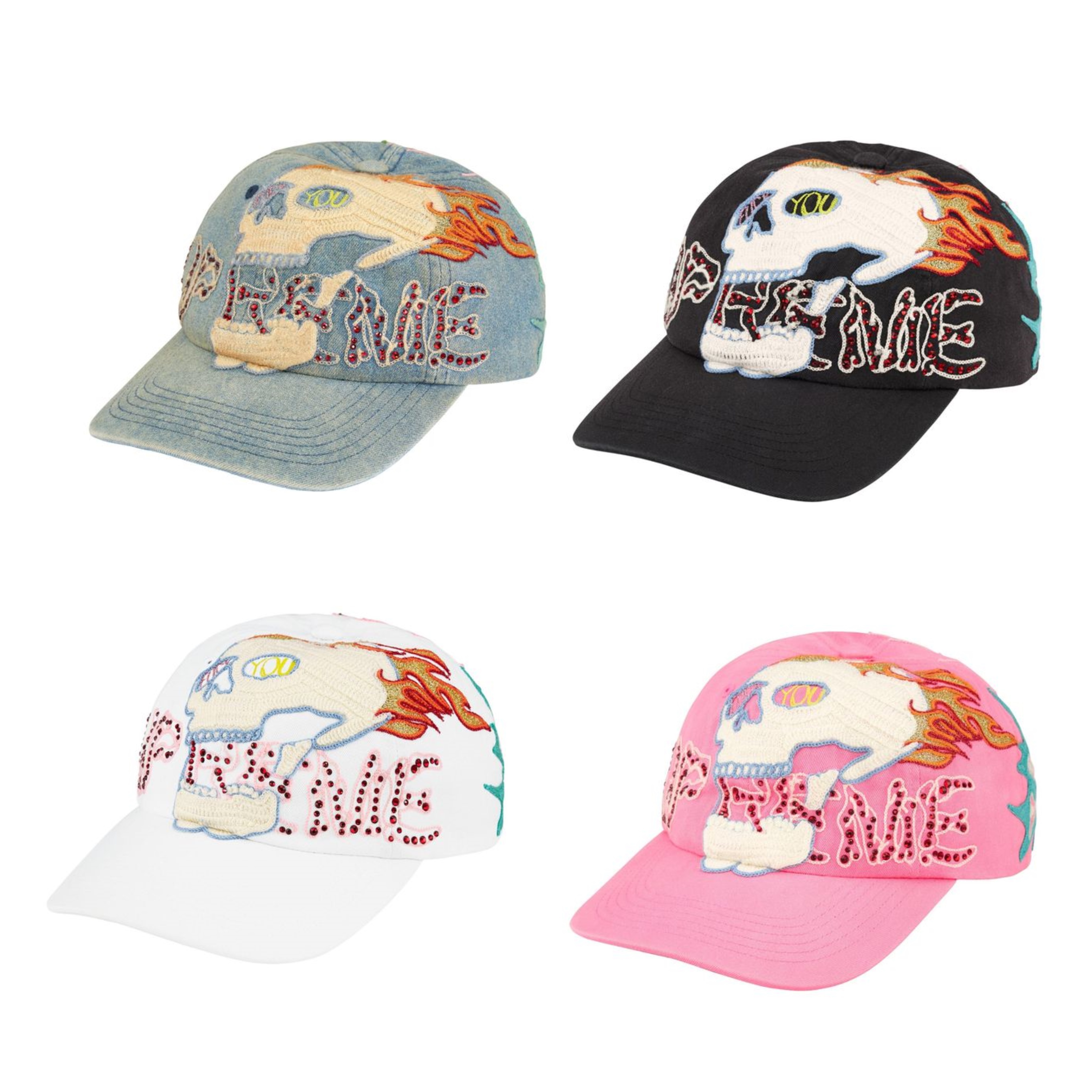 2026AW SUPREME MASATO SKULL WFST 6-PANEL 骷髏 貼布 Y2K 帽子 現貨 FW26H57
