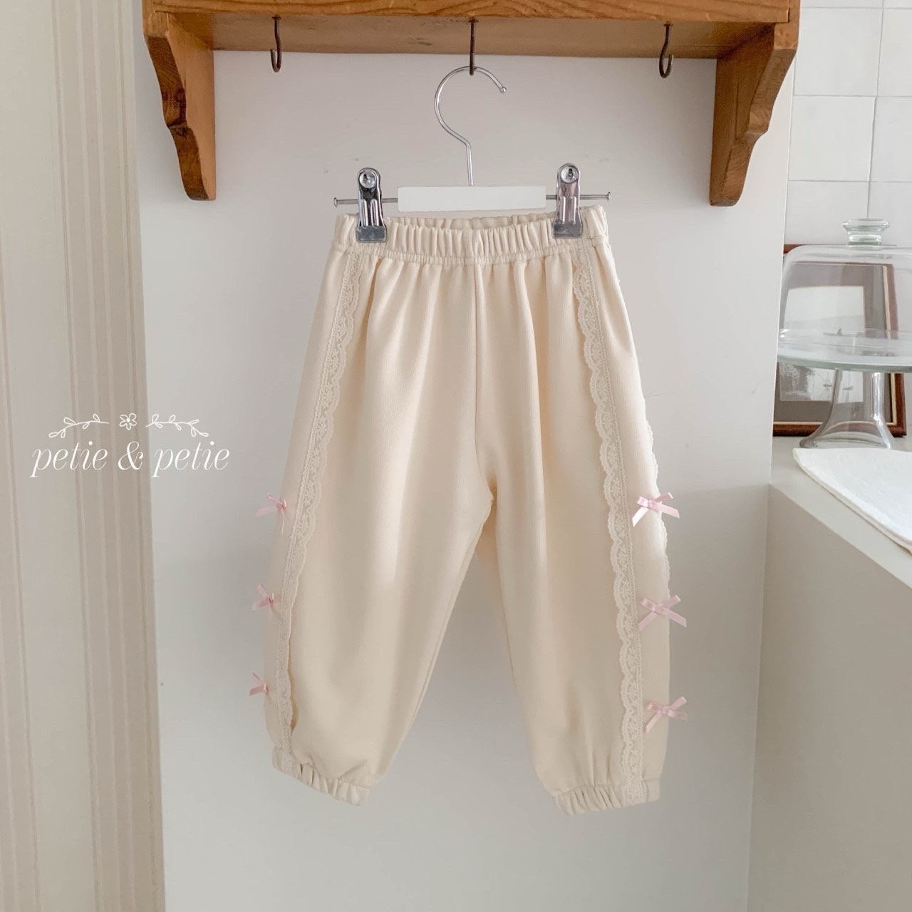PETIT & PETIT Double Lace Jogger Pants