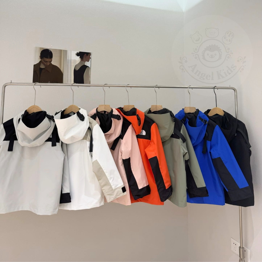 包郵優惠 TNF 1990兒童併色連帽衝鋒褸(7色) @2608