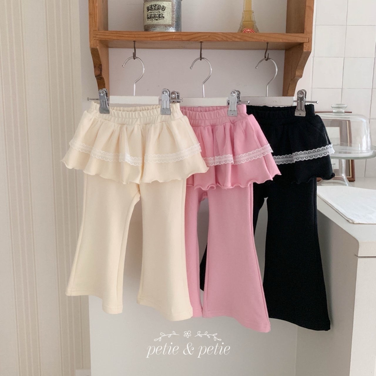 PETIT & PETIT Sheer Cancan Pants