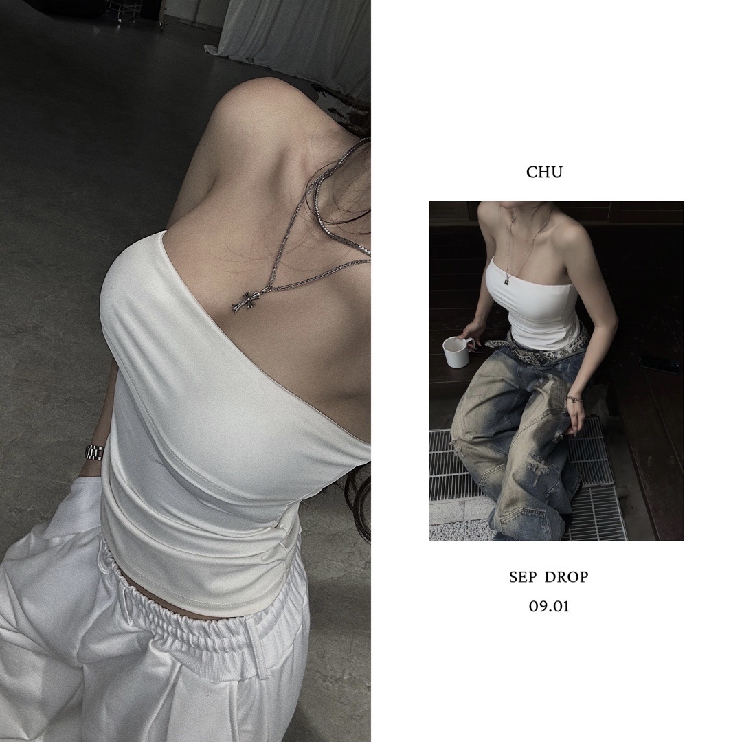 [包色] 𝐂𝐇𝐔-𝐌𝐀𝐃𝐄｜Soft Sculpt Tube Top BT-09 柔塑平口上衣 (09.01 Drop)