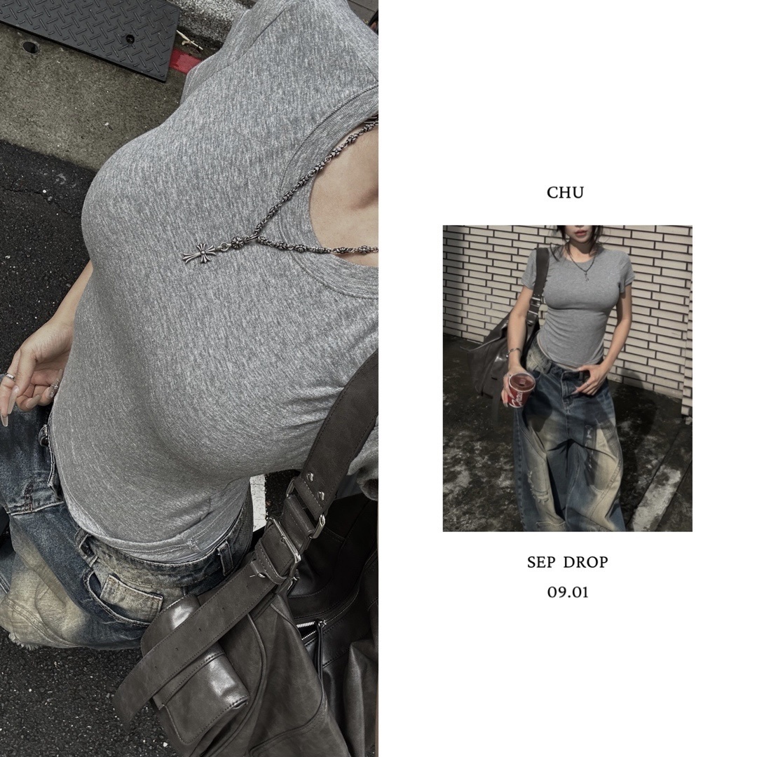 [包色] SELECT｜修身字母短袖打底上衣 (09.01 Drop)
