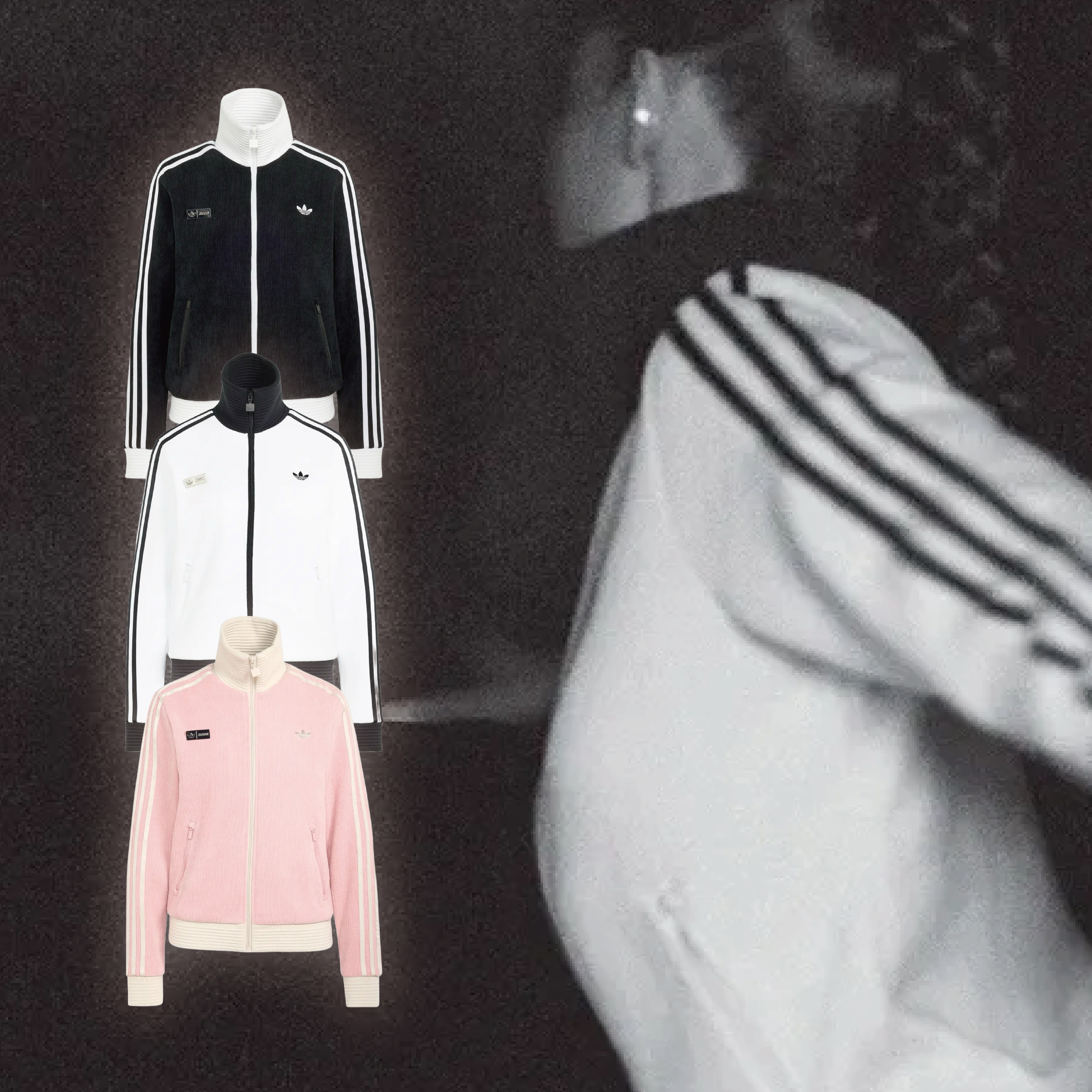 ADIDAS ORIGINALS BY JENNIE 立領運動外套 拉鍊外套 金珍妮 女款 黑色 LD8924 白色 LD4966 粉紅 LD8923 / 預購
