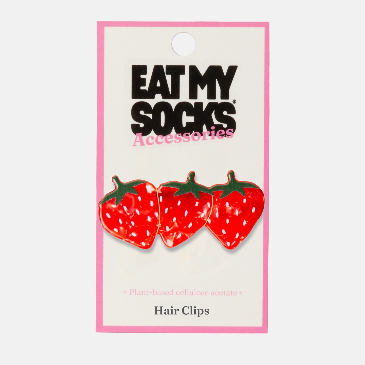 EAT MY SOCKS ｜髮夾｜草莓