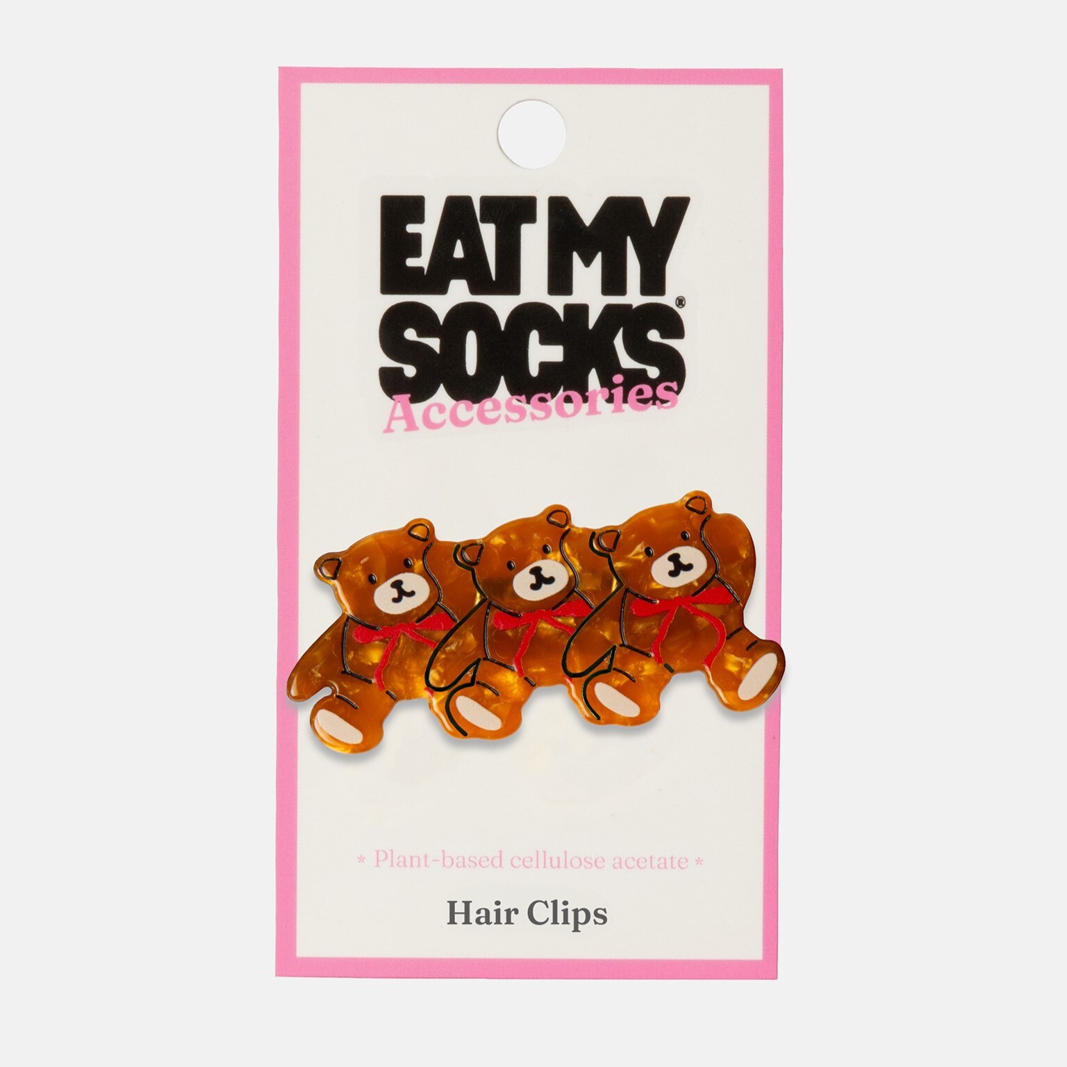 EAT MY SOCKS ｜髮夾｜小熊