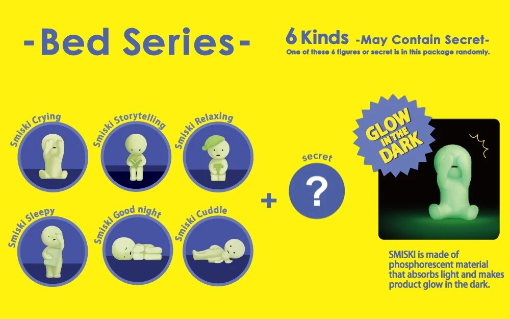 Smiski Glow Mini Figure - Bed Series