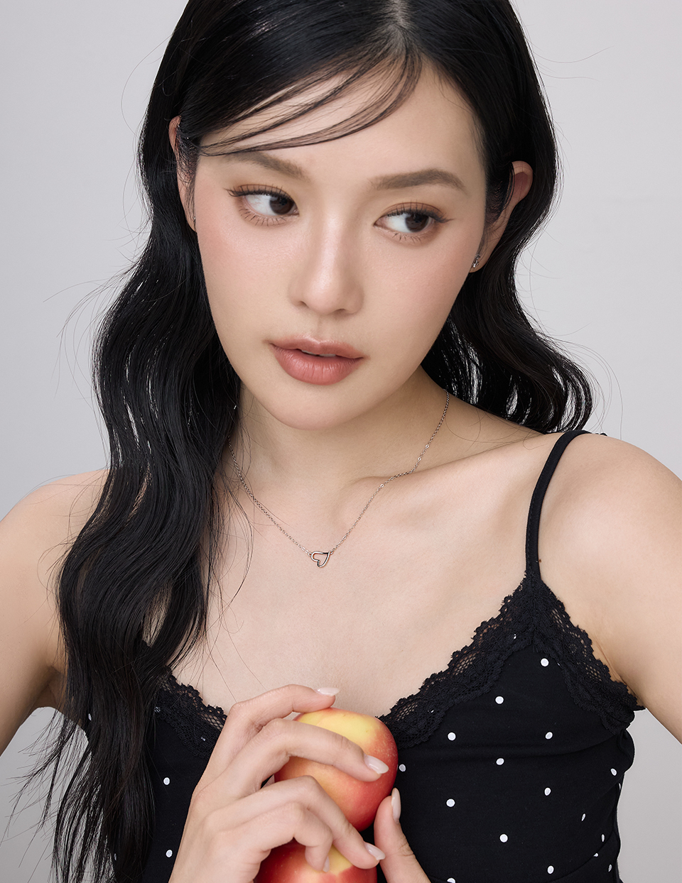 【925純銀】愛心鎖骨鍊