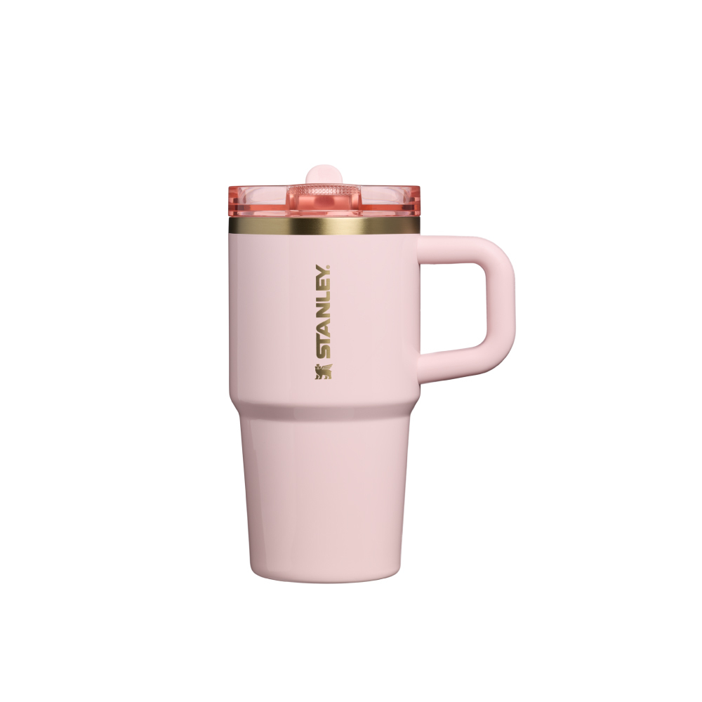 STANLEY 防漏吸管隨手杯 0.59L / 光澤芭蕾粉