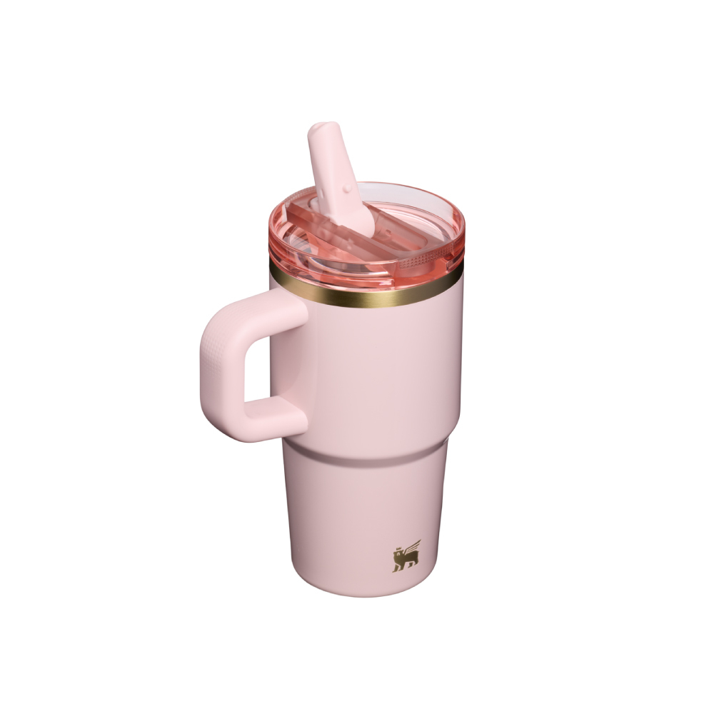 STANLEY 防漏吸管隨手杯 0.59L / 光澤芭蕾粉