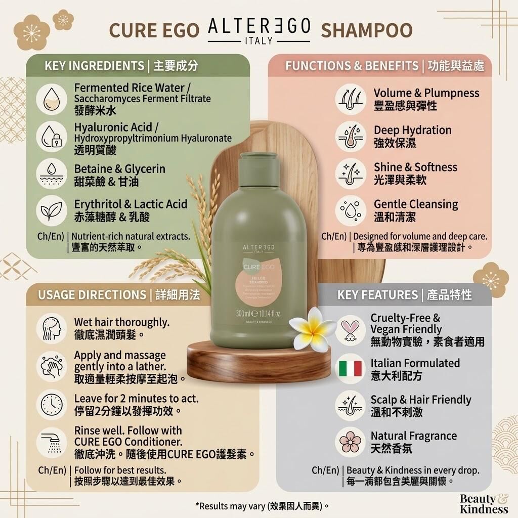 Alter Ego Italy CurEgo Filler Shampoo 300ml 950ml