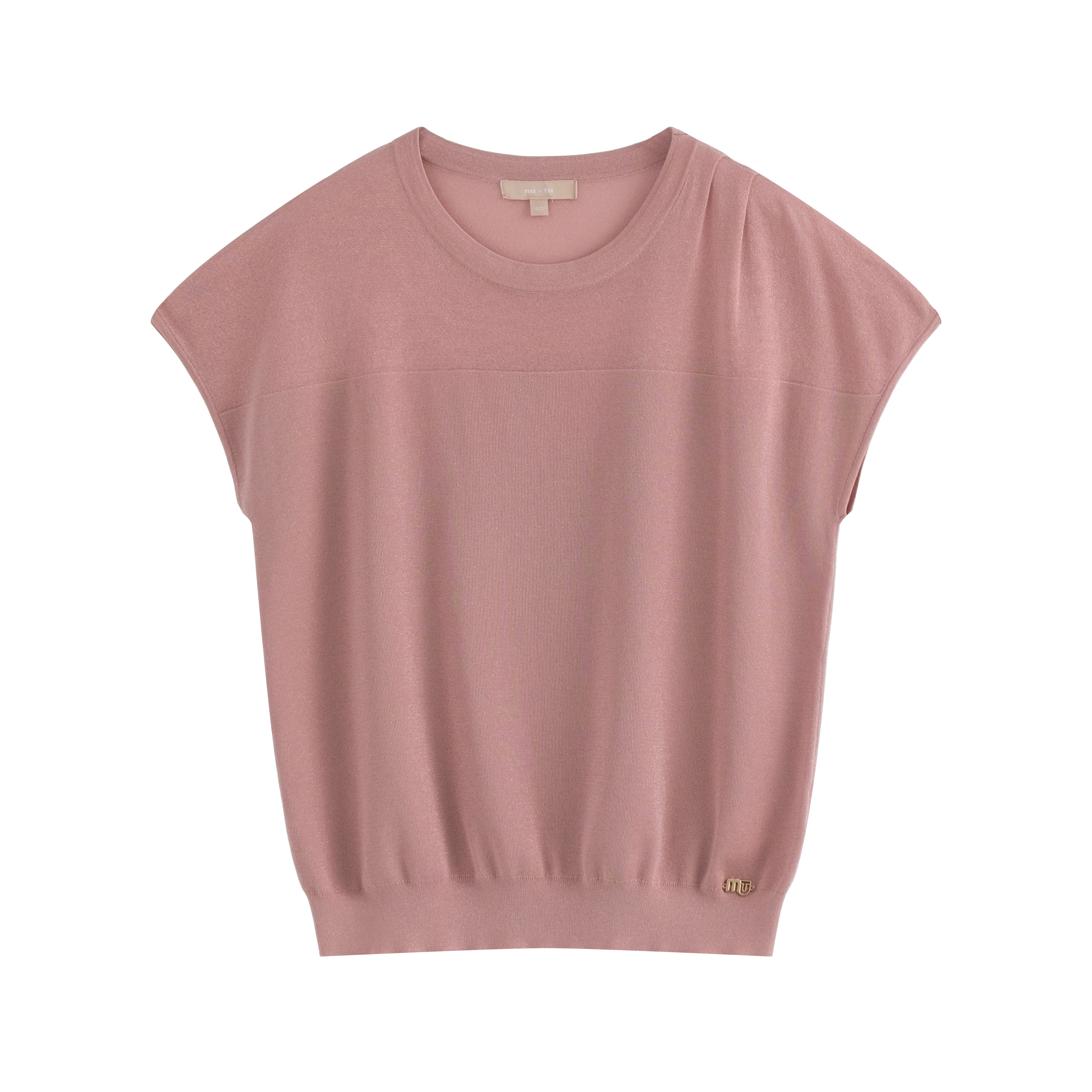 mi-tu Crew Neck Batwing Sleeve Top