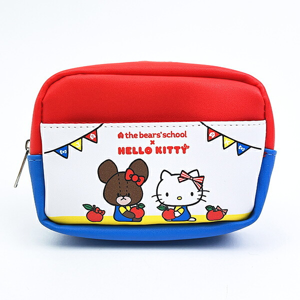 日本 Sanrio Hello Kitty x The Bears' School Jackie 小熊 化妝袋