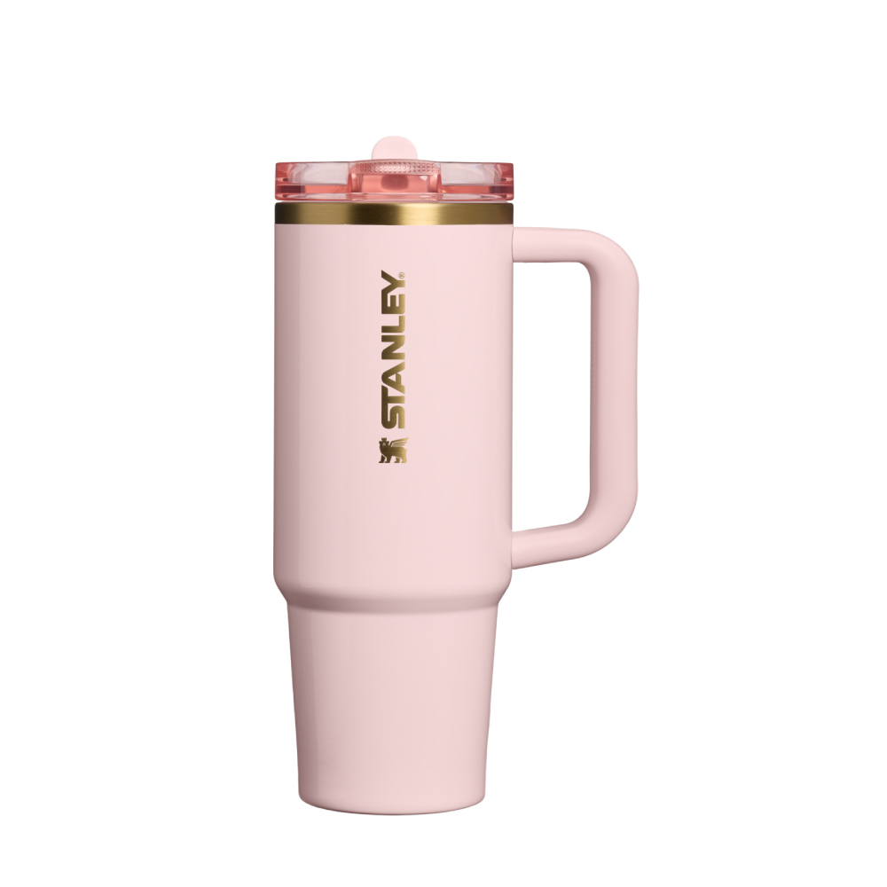 STANLEY 防漏吸管隨手杯 0.88L / 光澤芭蕾粉