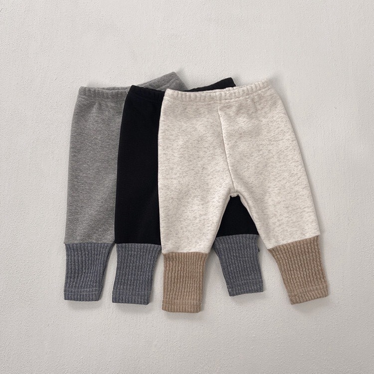 👶冬裝ᝰ 加絨 拼接 內搭長褲  ꒱ ꒱ ꒱