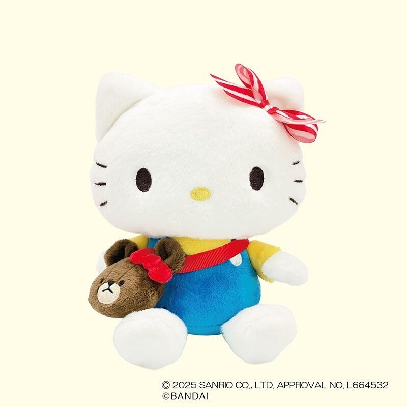 日本 Sanrio Hello Kitty x The Bears' School Jackie 小熊 側孭袋公仔